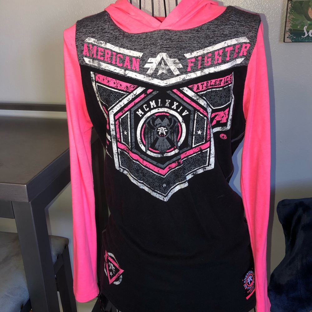 American Fighter long sleeve t-shirt hoodie